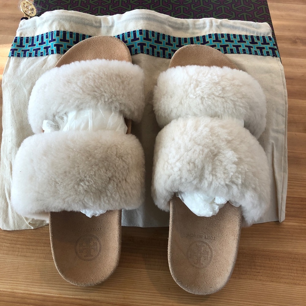 Tory Burch Sheldon Shearling Slide